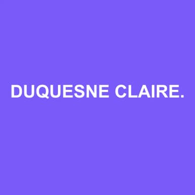 Logo de DUQUESNE CLAIRE SARL