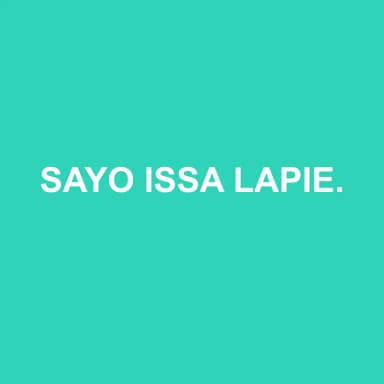 Logo de SAYO ISSA LAPIE YASMINE