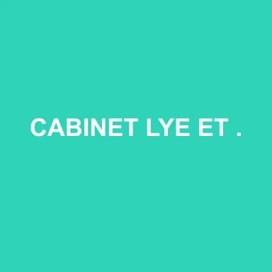 Logo de CABINET LYE ET ASSOCIES SOCIÉTÉ A RESPONSABILITÉ LIMITÉE D'EXPERTISE COMPTABLE