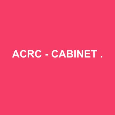 Logo de ACRC - CABINET EHRHARDT STRASBOURG