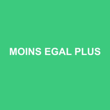 Logo de MOINS EGAL PLUS