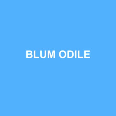 Logo de BLUM ODILE