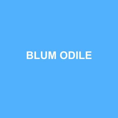 Logo de BLUM ODILE