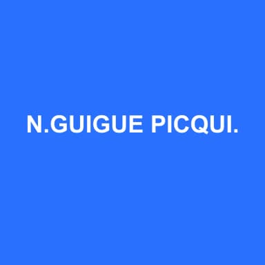 Logo de N.GUIGUE PICQUIER J. HOMINAL