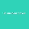 22 NIVOSE CCXIII