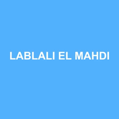 Logo de LABLALI EL MAHDI