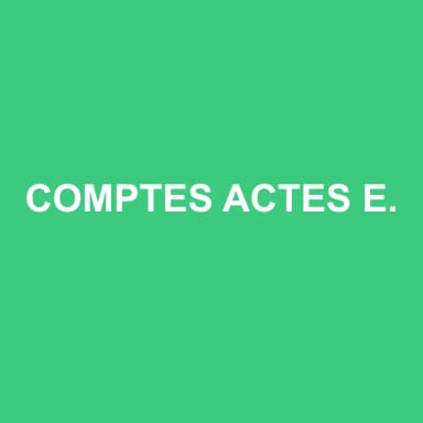 Logo de COMPTES ACTES EXPERTS