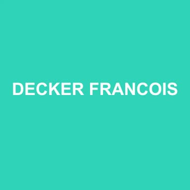 Logo de DECKER FRANCOIS