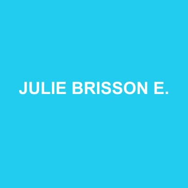 Logo de JULIE BRISSON EXPERTISE COMPTABLE