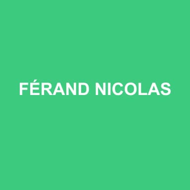 Logo de FÉRAND NICOLAS