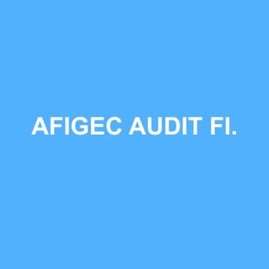 Logo de AFIGEC AUDIT FINANCE INFORMATIQUE GESTION EXPERTISE