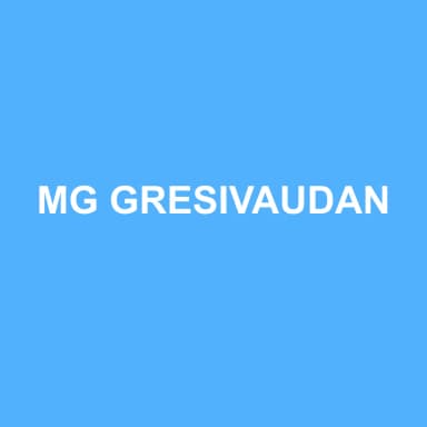 Logo de MG GRESIVAUDAN