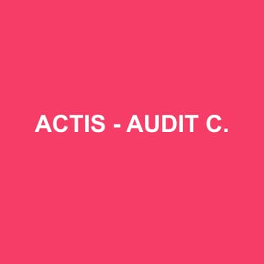 Logo de ACTIS - AUDIT CONSEIL EXPERTISE COMPTABLE