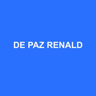 Logo de DE PAZ RENALD