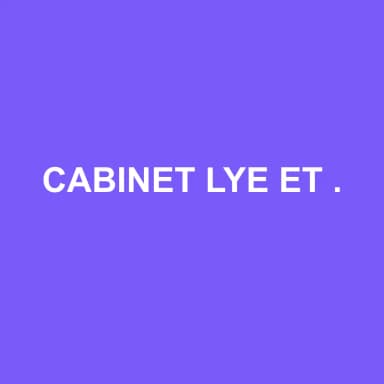 Logo de CABINET LYE ET ASSOCIES SOCIÉTÉ A RESPONSABILITÉ LIMITÉE D'EXPERTISE COMPTABLE