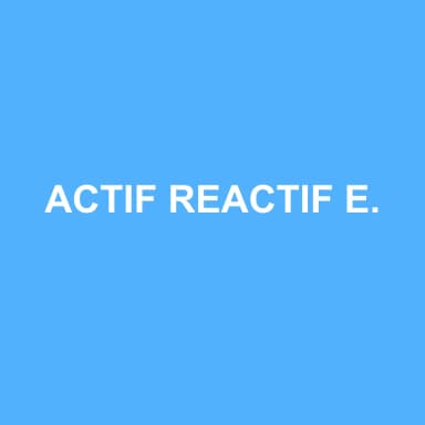 Logo de ACTIF REACTIF EXPERTISE COMPTABLE