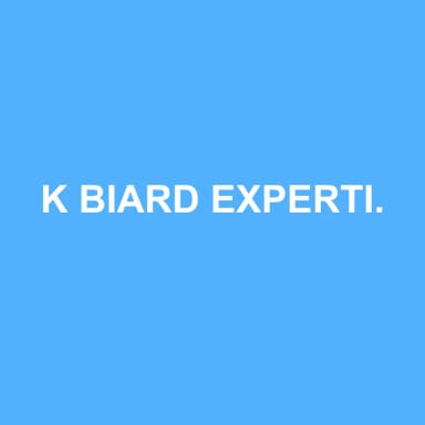 Logo de K BIARD EXPERTISE COMPTABLE